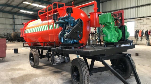 Tractor Trailer Mounted Sewer Suction Cum Jetting Machine